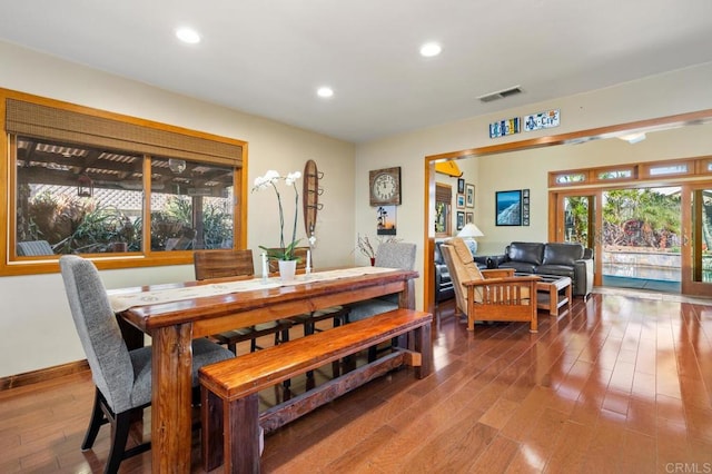 2722 Penkea Dr, Oceanside, CA 92054 - dining room featuring wood finished floors, recessed lighting, and baseboards