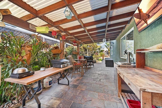 2722 Penkea Dr, Oceanside, CA 92054 - view of patio with outdoor dining space and area for grilling
