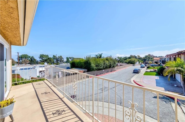 view of balcony