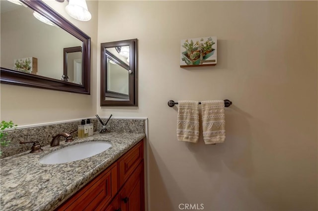 bathroom featuring vanity