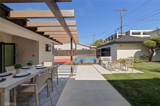 5306 Maricopa St, Torrance, CA 90503 - view of patio featuring a pergola and outdoor dining area