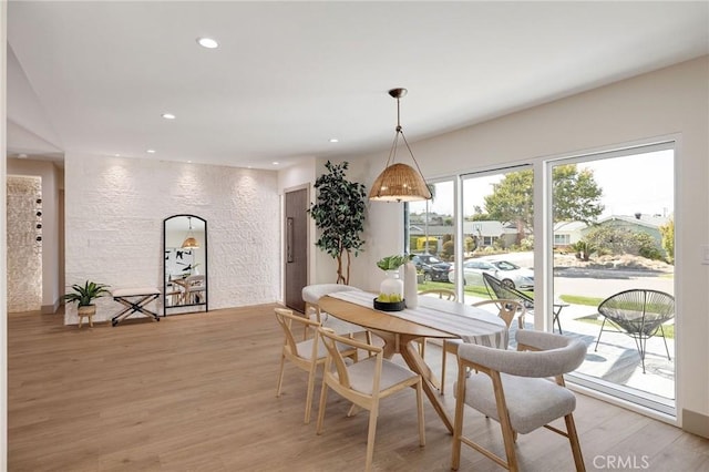 5306 Maricopa St, Torrance, CA 90503 - dining area featuring recessed lighting and light wood-type flooring