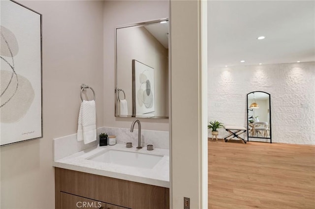 5306 Maricopa St, Torrance, CA 90503 - bathroom featuring vanity and wood finished floors