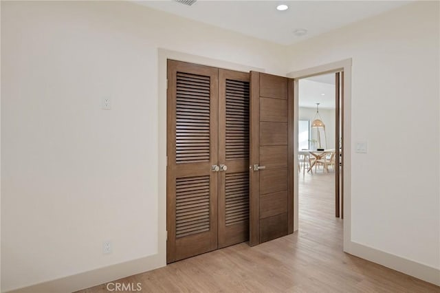 5306 Maricopa St, Torrance, CA 90503 - unfurnished bedroom with a closet, light wood finished floors, and recessed lighting