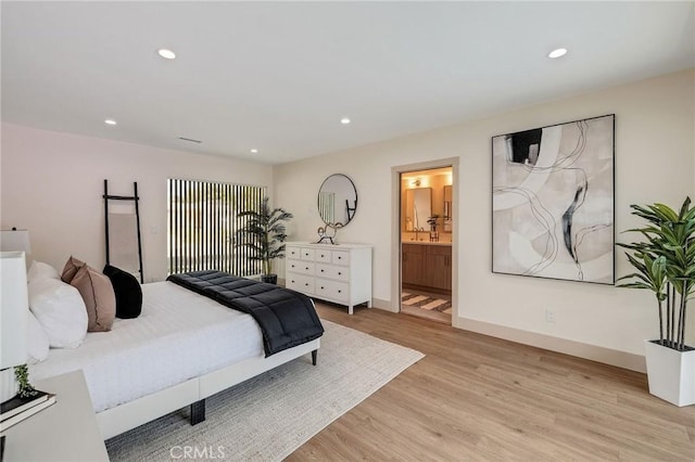 5306 Maricopa St, Torrance, CA 90503 - bedroom featuring light wood finished floors, recessed lighting, and connected bathroom