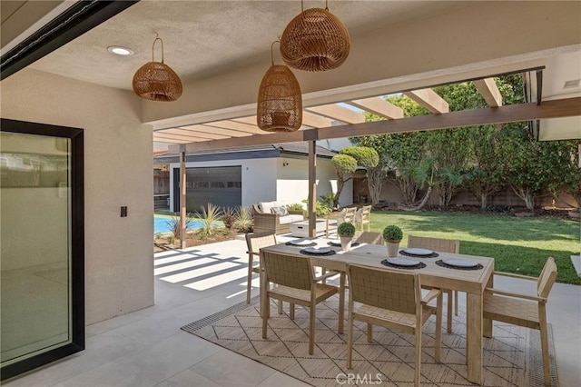 5306 Maricopa St, Torrance, CA 90503 - view of patio with outdoor dining space and a pergola