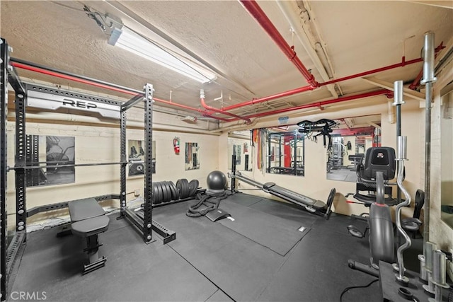 view of workout area