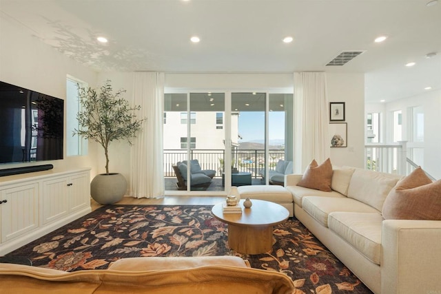 15751 Wainwright Way, San Diego, CA 92127 - living room with recessed lighting and wood finished floors