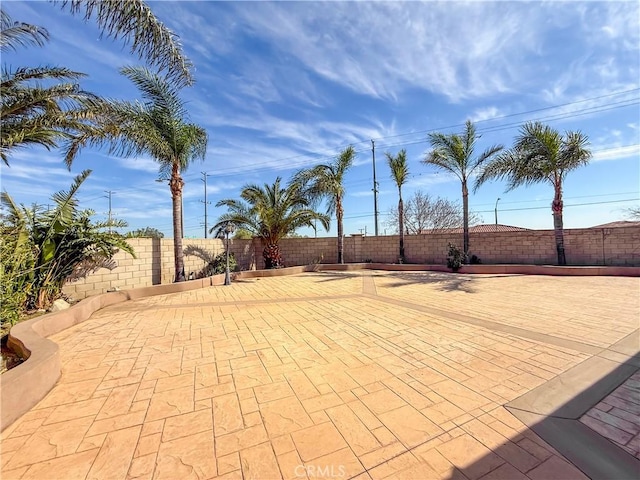 view of patio / terrace featuring a fenced backyard