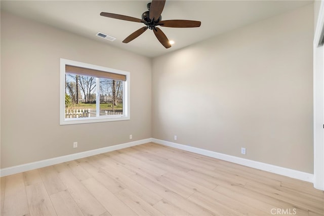 766 Willow St, Paradise, CA 95969 - unfurnished room featuring ceiling fan and light wood-type flooring