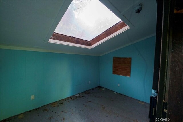 3399 Upper Lopez Canyon Rd, Arroyo Grande, CA 93420 - additional living space featuring vaulted ceiling with skylight