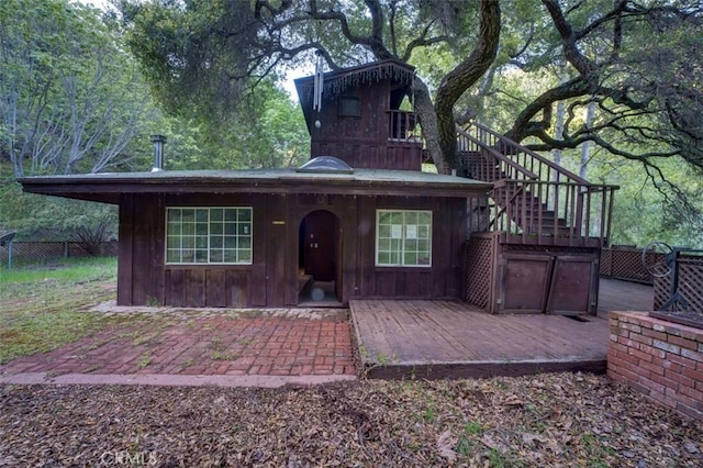 3399 Upper Lopez Canyon Rd, Arroyo Grande, CA 93420 - view of front of property with stairway and fence