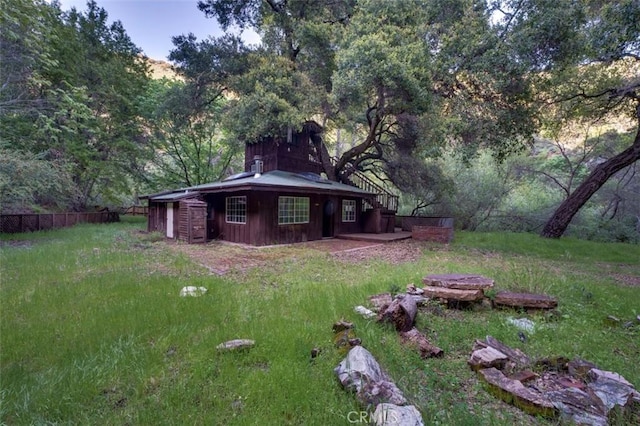 3399 Upper Lopez Canyon Rd, Arroyo Grande, CA 93420 - view of yard with fence
