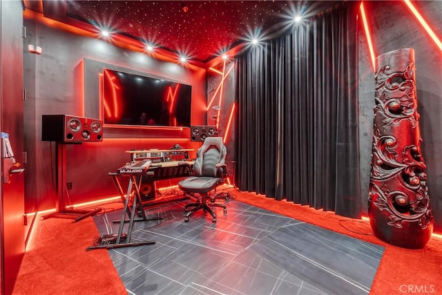 view of home theater