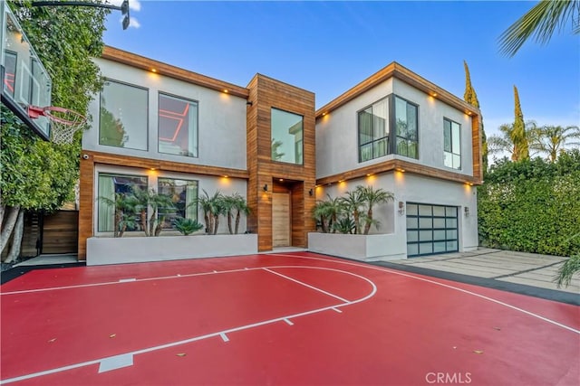 view of basketball court with basketball court