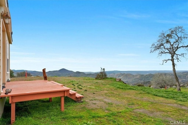 view of mountain feature