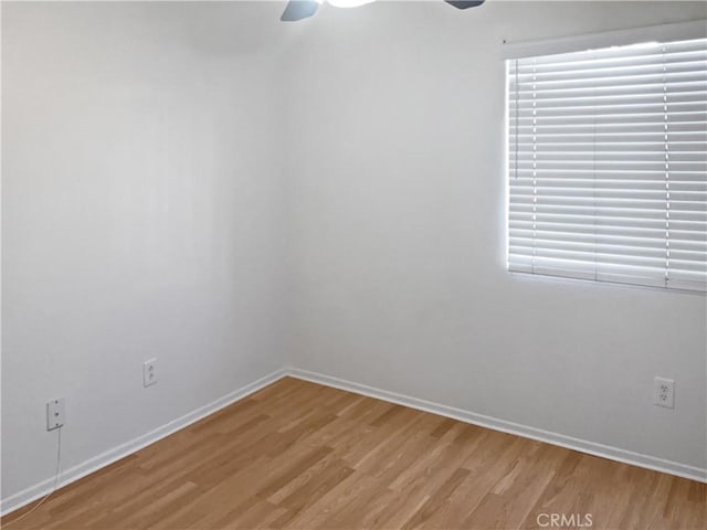 15605 Lasselle St Unit 6, Moreno Valley, CA 92551 - spare room featuring a ceiling fan, light wood-type flooring, and baseboards