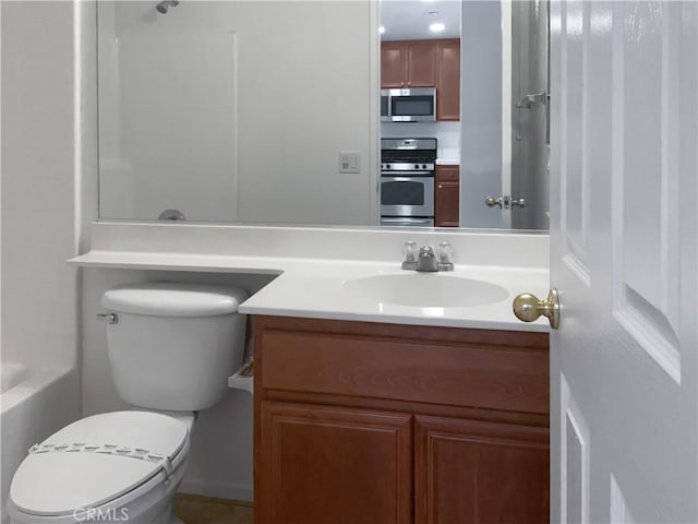 15605 Lasselle St Unit 6, Moreno Valley, CA 92551 - full bathroom featuring vanity and toilet