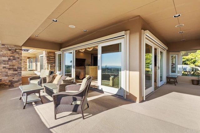 5023 Windsor Dr, San Diego, CA 92109 - view of patio / terrace with outdoor lounge area
