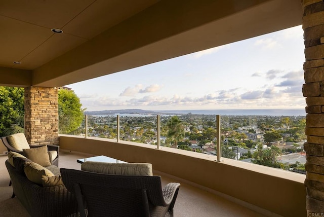 5023 Windsor Dr, San Diego, CA 92109 - balcony with an outdoor living space