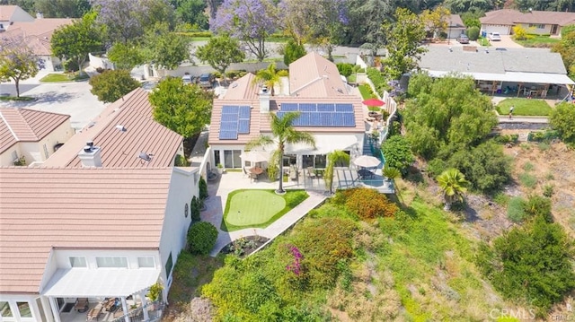 aerial view featuring a residential view