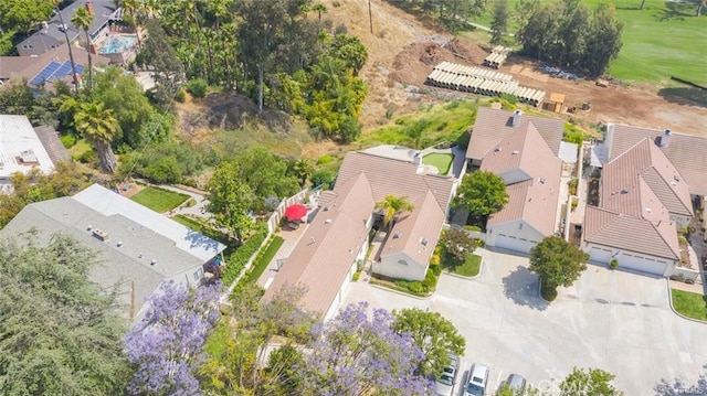 aerial view featuring a residential view