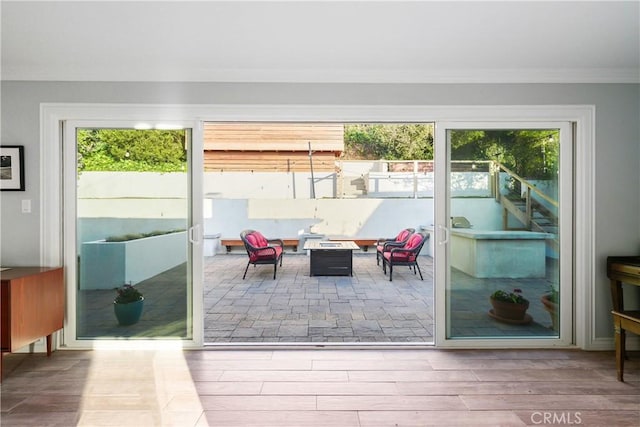 410 Via Mesa Grande, Redondo Beach, CA 90277 - dining space with plenty of natural light, wood finished floors, and crown molding