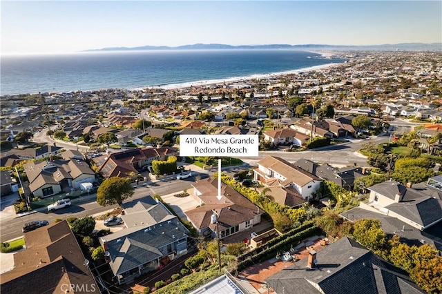 410 Via Mesa Grande, Redondo Beach, CA 90277 - aerial perspective of suburban area featuring a large body of water