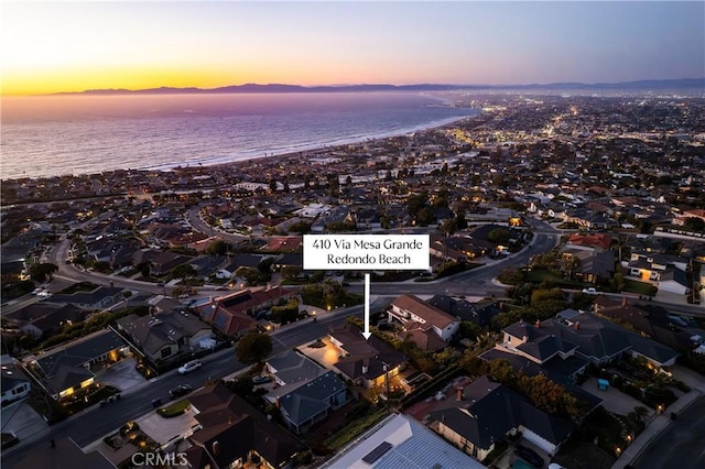 410 Via Mesa Grande, Redondo Beach, CA 90277 - aerial view at dusk of a water view and a residential view