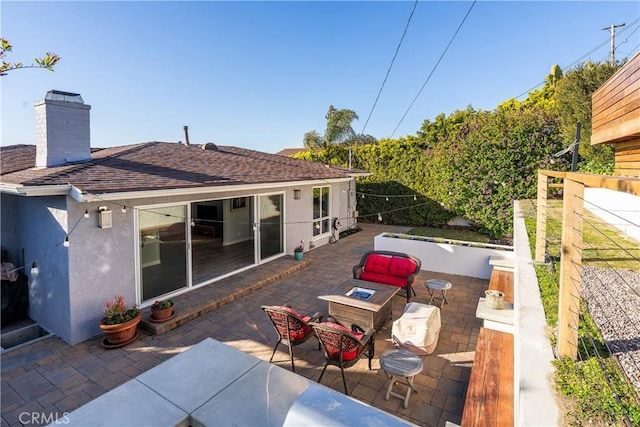 410 Via Mesa Grande, Redondo Beach, CA 90277 - view of patio featuring a fire pit