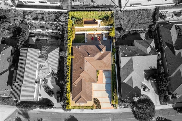410 Via Mesa Grande, Redondo Beach, CA 90277 - aerial perspective of suburban area featuring property parcel outlined