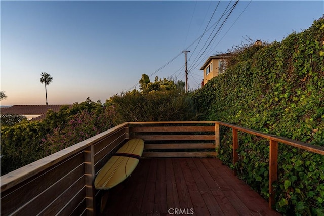 410 Via Mesa Grande, Redondo Beach, CA 90277 - view of deck at dusk