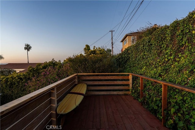 410 Via Mesa Grande, Redondo Beach, CA 90277 - view of deck at dusk