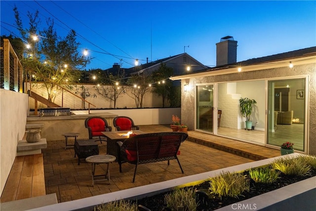 410 Via Mesa Grande, Redondo Beach, CA 90277 - view of patio featuring a fire pit