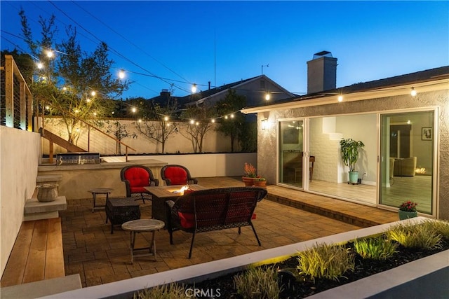 410 Via Mesa Grande, Redondo Beach, CA 90277 - view of patio with a fire pit