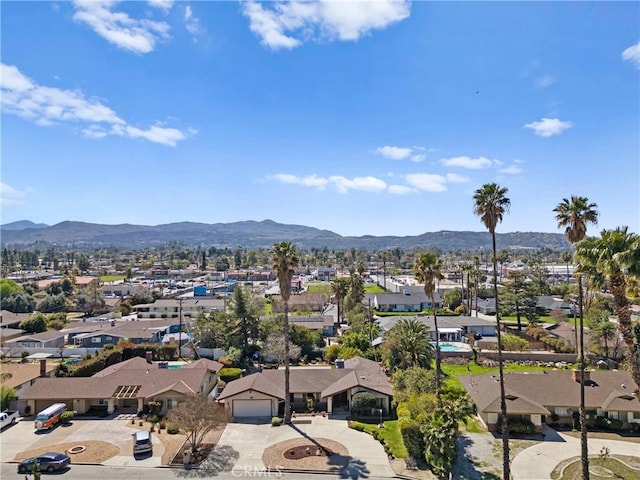 mountain view featuring a residential view