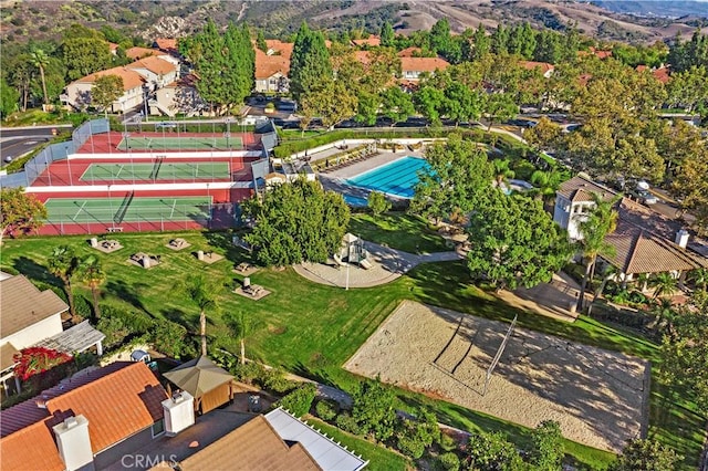 19732 Torres, Lake Forest, CA 92679 - aerial view of a pool area and a mountain backdrop