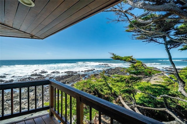 2431 Sherwood Dr, Cambria, CA 93428 - balcony featuring a water view