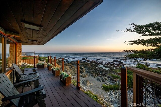 2431 Sherwood Dr, Cambria, CA 93428 - balcony featuring a water view