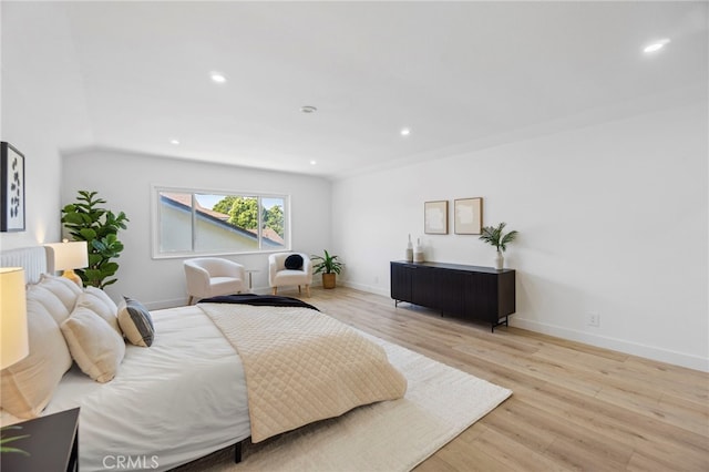 7042 Stonewood Dr, Huntington Beach, CA 92647 - bedroom with baseboards, wood finished floors, and recessed lighting