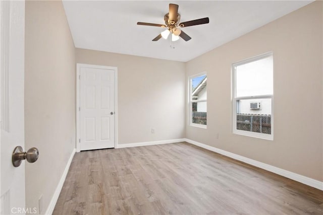 2619 Alice St, Los Angeles, CA 90065 - empty room featuring baseboards, wood finished floors, and ceiling fan
