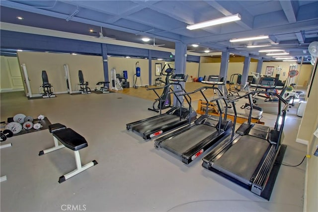 view of workout area