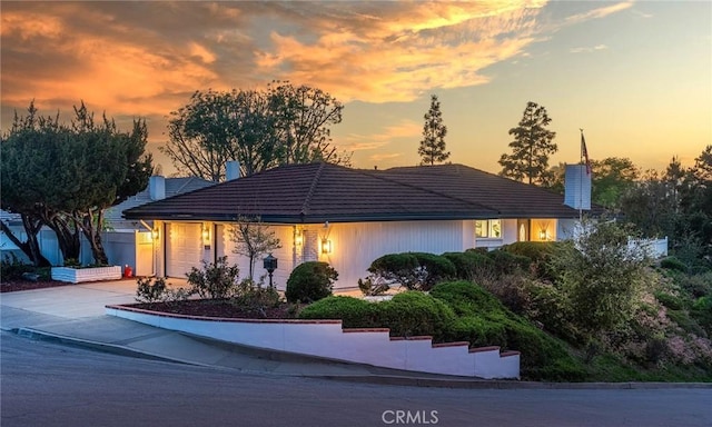 29461 Via Valverde, Laguna Niguel, CA 92677 - view of front of house with an attached garage, a tile roof, and driveway