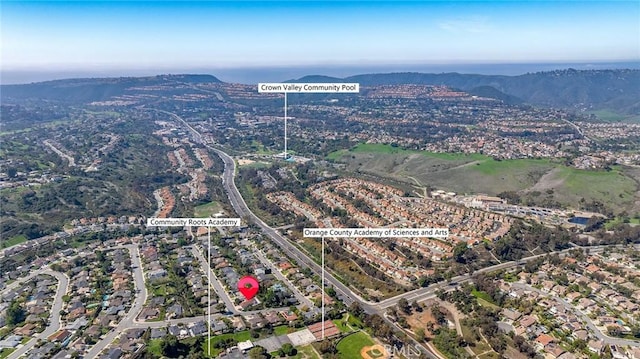 29461 Via Valverde, Laguna Niguel, CA 92677 - drone / aerial view featuring a mountain view