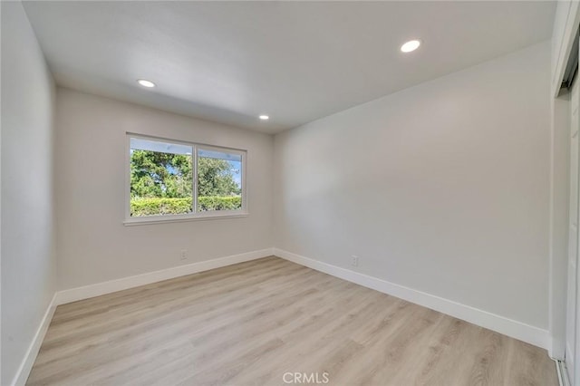 29461 Via Valverde, Laguna Niguel, CA 92677 - spare room featuring recessed lighting, light wood-type flooring, and baseboards