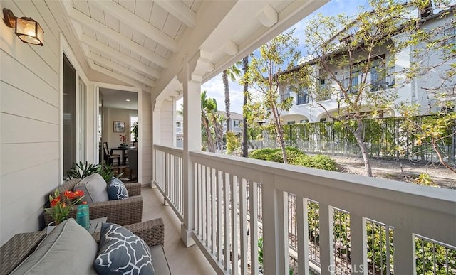 view of balcony
