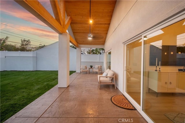 1933 Fanwood Ave, Long Beach, CA 90815 - fenced backyard featuring a patio area
