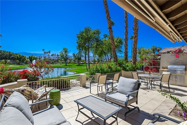 175 Bouquet Canyon Dr, Palm Desert, CA 92211 - view of patio / terrace featuring a grill and outdoor lounge area