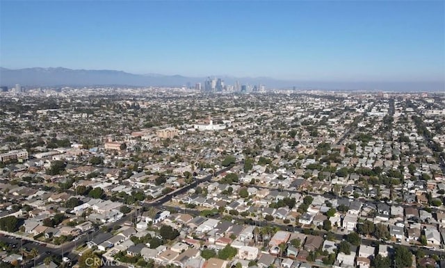 3654 7th Ave, Los Angeles, CA 90018 - drone / aerial view with a residential view