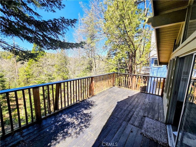 view of deck